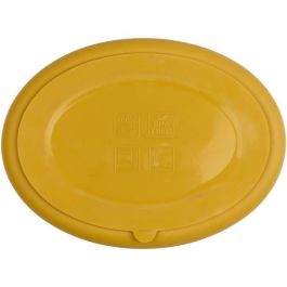 Thermobaby THE3023191595497 Plato para bebé con ventosa, Silicona, Antideslizante y Compartimentado, Amarillo Miel