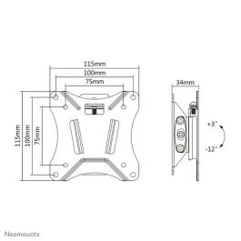Neomounts Tv/Monitor Wall Mount (Tiltable) For 10"-30" Screen - Black Neomounts Tv/Monitor Wall Mount (Tiltable) For 10"-30" Screen - Black