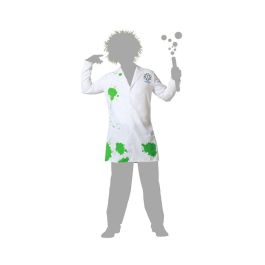 Disfraz Científico Loco Adulto XL Blanco Unisex con Bata Polyester para Carnaval y Fiestas Disfraz Científico Loco Adulto XL Blanco Unisex con Bata Polyester para Carnaval y Fiestas