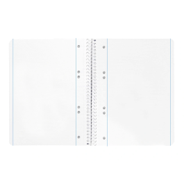 Cuaderno Espiral Liderpapel A5 Micro Serie Azul Tapa Blanda 80H 75 gr Liso 6Taladros Azul