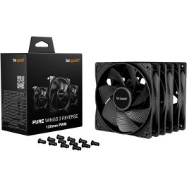 Be Quiet! Pure Wings 3 Reverse 3-Pack 120mm PWM Ventilador de Ordenador Negro 3 Unidades