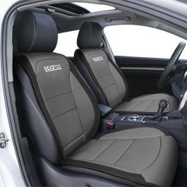 Abc SPCS424GR Respaldo Universal para Asiento Delantero de Coche Gris Acolchado en Poliéster y PVC