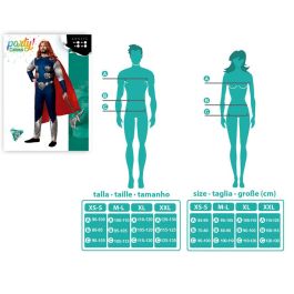 Disfraz Super Heroe Comic Trueno Hombre Adulto M-L Disfraz Super Heroe Comic Trueno Hombre Adulto M-L