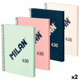 Set de Cuadernos Milan A4 80 Hojas 4 Piezas (2 Unidades) Precio: 28.49999999. SKU: B17NDJF3AG
