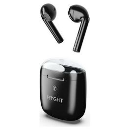 Ryght R483898 DYPLO 2 Auriculares True Wireless Negros con Bluetooth 5.0, 20.5h Autonomía y Micrófonos