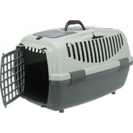 Trixie TRI4011905398051 Caja de Transporte para Perros Capri 1 XS - Gris antracita y verde, 32x31x48 cm