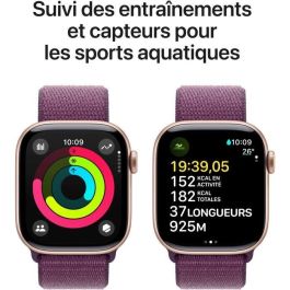 Apple Watch Series 10 GPS - 42 mm - Caja de aluminio en oro rosa - Correa deportiva color ciruela Apple Watch Series 10 GPS - 42 mm - Caja de aluminio en oro rosa - Correa deportiva color ciruela