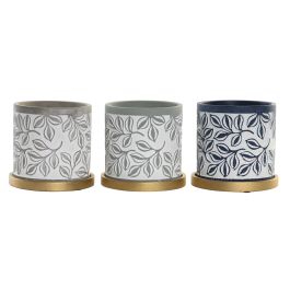 DKD Home Decor Maceta Shabby Gris Verde 13x14x13 cm (12 Unidades) Precio: 57.49999981. SKU: B1EN9844QP