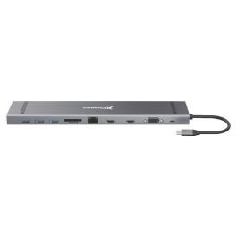 Phoenix Technologies PHDOCKINGSTATION-PRO Docking Station USB-C Pro 2x HDMI 4K, VGA (3 Monitores), 3x USB 3.0, Ethernet, Lector, PD Phoenix Technologies PHDOCKINGSTATION-PRO Docking Station USB-C Pro 2x HDMI 4K, VGA (3 Monitores), 3x USB 3.0, Ethernet, Lector, PD
