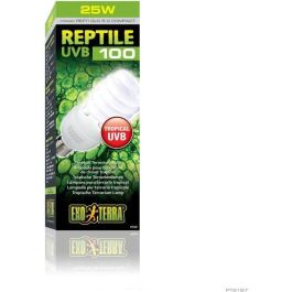 Bombilla fluorescente compacta UVB para terrario - EXO TERRA - Reptile UVB 100 - Clima tropical y subtropical 26W Precio: 34.68999941. SKU: B1JWCM8SJK