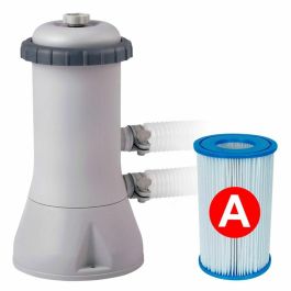 Intex Piscina Prism Frame Diámetro 457x107 cm con Bomba, Filtro y Escalera