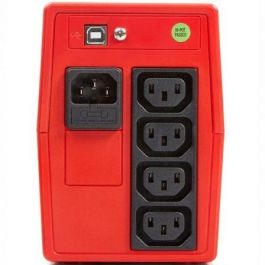 SALICRU SPS ONE 900VA UPS/SAI de Torre, Regulación AVR, 480W, 4 Salidas, USB, Rojo/Blanco, Referencia 662AF000015