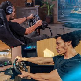 Logitech G923 Volante + Pedales PC, Xbox One, Xbox Series S/X Trueforce USB 900° Retroalimentación de fuerza