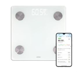 Livoo Báscula de impedancia conectada DOM528W, 17 indicadores, Máx. 180 kg, 8 perfiles de usuario, Pantalla LED, Blanco Precio: 33.68999975. SKU: B1DCYNMNVV