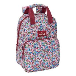 Mochila Escolar Nait Nait Flores coimbra burdeos Burdeos 20 x 28 x 8 cm Precio: 14.49999991. SKU: B185W2X6V6