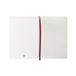 Antartik Antartik Notes Cuaderno A5 Tapa Blanda Hojas Rayas Negro y Rojo 80 Hojas 80gr FSC