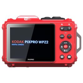 Kodak PIXPRO WPZ2 - Cámara Digital Submarina A Prueba de Agua, 16.76 MP, 4x Zoom Óptico, Full HD 1080p, WiFi, Color Rojo