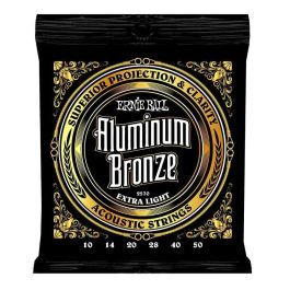Ernie Ball Juego Cuerdas Guitarra Acústica Aluminum Bronze Extra Light 10-50 Precio: 13.50000025. SKU: B1ACS9CY3G