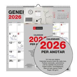 Calendario (2026) Catalan Miquelrius Paret Basic Mensual Para Escribir 300X300 Precio: 8.49999953. SKU: B1C47A43HD