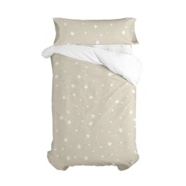 Juego de funda nórdica HappyFriday Basic Kids Beige Cama de 105 2 Piezas