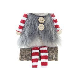Figura Navidad Alpina DKD Home Decor Gris Blanco 14 x 19 x 8 cm (2 Unidades) Figura Navidad Alpina DKD Home Decor Gris Blanco 14 x 19 x 8 cm (2 Unidades)