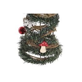 DKD Home Decor Árbol de Navidad Natural Verde 14 x 51 x 14 cm (2 Unidades)