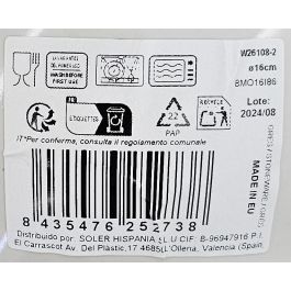 La Mediterranea Bol Adhara Monaco Brillo 16 cm (24 Unidades)