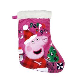 Calcetin papa noel peppa pig 42cm "cosy corner" Calcetin papa noel peppa pig 42cm "cosy corner"