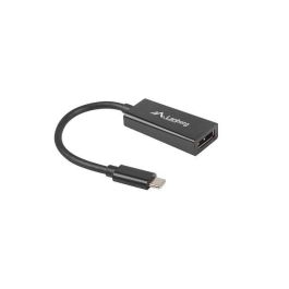 Lanberg AD-UC-DP-01 Adaptador USB Tipo C a DisplayPort Macho Hembra 0,15 m Negro