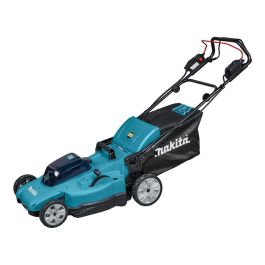 Makita DLM539PT2 Cortacésped eléctrico sin cable con batería 36V, ancho de corte 53.4 cm, hasta 1000 m², color negro y verde