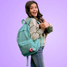 Canal Toys Mini cámara digital de llavero para fotos y vídeo, 4.2 cm, con micro SD 1GB, USB-C - Azul, violeta, rosa, amarillo, fucsia