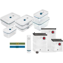Zwilling 36815-016-0 Fresh&Save Family Set La Mer Glas con Bomba, 2 Recipientes 1100ml, 7 Bolsas y Rollo para Envasado al Vacío Precio: 153.79000054. SKU: B1C3EFE4HQ