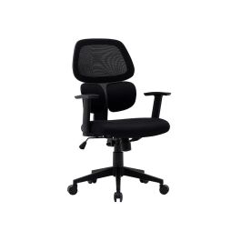 Silla Q-Connect Oficina Ancona Malla Base Metalica Alt Max 1110 Anc 660 Prof 590 Ruedas Premium Color Negro