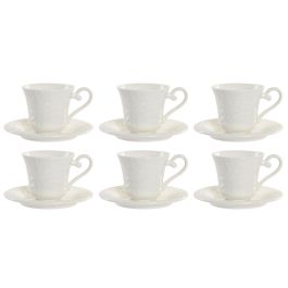 Juego de Tazas de Café Home ESPRIT Blanco Bambú Porcelana 200 ml Juego de Tazas de Café Home ESPRIT Blanco Bambú Porcelana 200 ml