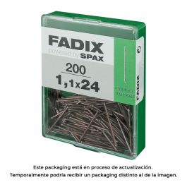 Caja m 200 unid. clavo moldura acero 1,1x24mm fadix Precio: 2.95000057. SKU: S7913593