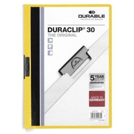 Dosier Clip Duraclip Pvc A4 2200 Pinza Metal 30H Amarillo (Set de 25) Precio: 42.50000007. SKU: B1HKCNGJ89