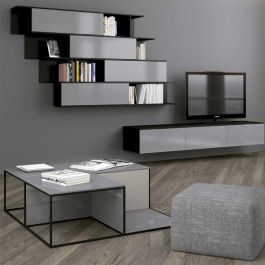 TERNO Kit Herrajes Living Top para Puerta Corredera Interna Madera 15kg Amortiguado Muebles, Regulable, Espesor 16mm