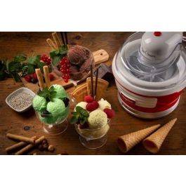 Ariete 643/00 Heladera Eléctrica Party Time Roja, Diseño Exclusivo, 1.5L, Hace Helados en 30 Minutos Ariete 643/00 Heladera Eléctrica Party Time Roja, Diseño Exclusivo, 1.5L, Hace Helados en 30 Minutos