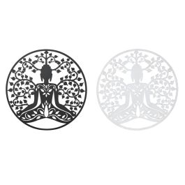 Decoracion Pared Oriental DKD Home Decor Blanco Negro 1 x 100 x 100 cm (2 Unidades) Precio: 87.89000044. SKU: S3043055