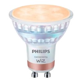 Philips WiZ Bombilla Inteligente LED Dicroica GU10 4.7W (Equiv. 50W) 345lm 2700-6500K Luz Blanca Fría Cálida Regulable WiFi Voz