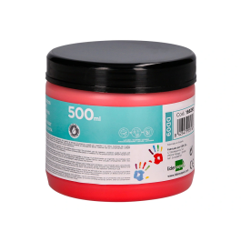 Liderpapel Pintura Dedos 500 ml Rojo Tarrina