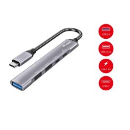 EQUIP HUB USB-C 3.2 LIFE 2 PUERTOS USB 2.0 1 PUERTO USB 3.0 1 PUERTO USB-C + 1 PUERTO USB C PD 100W CARCASA DE ALUMINIO Precio: 17.5000001. SKU: B162M8AVAK