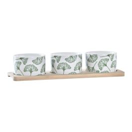 Tabla Aperitivo Tropical DKD Home Decor Verde Blanco 9.7 x 1.5 x 28 cm Set de 4 Precio: 9.89000034. SKU: S3037251