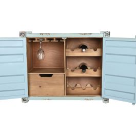 Botellero Vintage DKD Home Decor Azul Celeste 37 x 64 x 77 cm