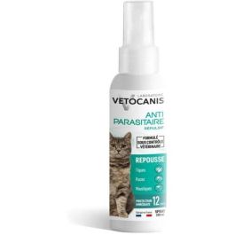 VETOCANIS Spray antipulgas, anti-garrapatas y anti-mosquitos - Para gatos - 250 ml