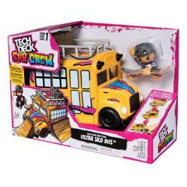 Autobus ted sk8 crew con parque de 3 rampas figura, patinete y accesorios. Autobus ted sk8 crew con parque de 3 rampas figura, patinete y accesorios.