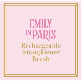 Inde Cepillo Alisador Recargable Emily In Paris, 19,5 cm de largo, óptimo para uso en viaje (12 Unidades)