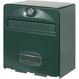Burg-Wächter Buzón Balthazar Mini BUR3572010504351 Muro Acero Galvanizado Verde Fabricado en Francia