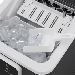 Hkoenig KUB12 Máquina de Hielo, Hasta 12 kg Cubitos al Día, 6-13 Min Producción, 120 W, Negro