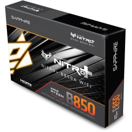 Sapphire Placa Base NITRO+ B850A WiFi 7 AMD Socket AM5 DDR5 Micro ATX con 1xHDMI 1.4 1xDP 1.2